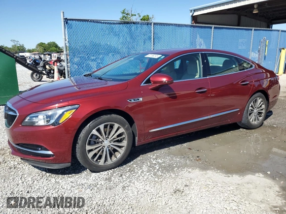 2017 Buick LaCrosse Preferred with VIN 1G4ZN5SS3HU200942, listed as a Copart auction lot 50196295 with 34,920 mi miles and Salvage Title. Bid and sale history available at carsss.com. Image 1.