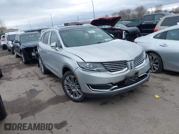 2017 Lincoln MKX Reserve with VIN 2LMPJ8LR6HBL16906, listed as a IAAI auction lot 41857727 with 111,895 mi miles. Bid and sale history available at carsss.com. Image 1.