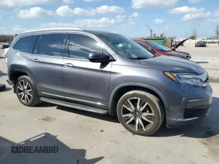 2021 Honda Pilot Touring 8-Passenger with VIN 5FNYF5H96MB033111, listed as a Copart auction lot 44386445 with 41,814 mi miles and Salvage Title. Bid and sale history available at DreamBid. Image 4.