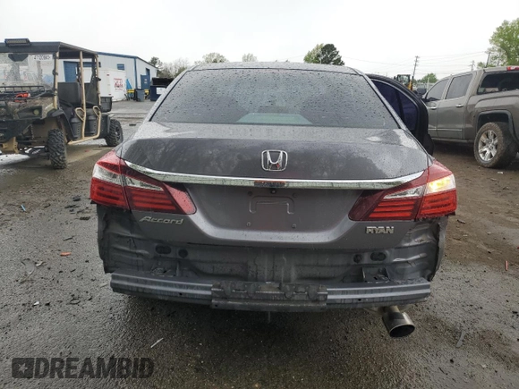 2016 Honda Accord Sedan LX with VIN 1HGCR2F38GA184576, listed as a Copart auction lot 51124595 with 138,632 mi miles and Salvage Title. Bid and sale history available at carsss.com. Image 6.