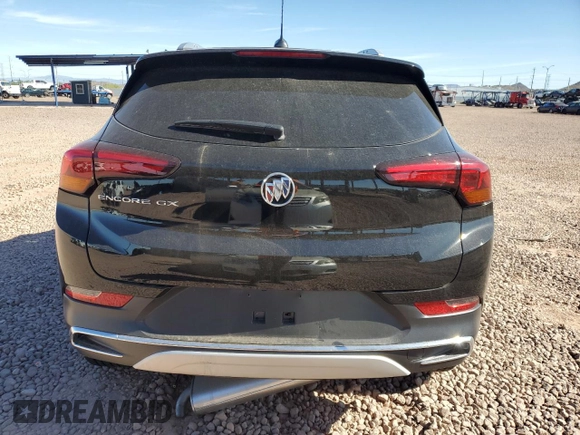 2022 Buick Encore GX Essence with VIN KL4MMFSL9NB084454, listed as a Copart auction lot 55163775 with 4,335 mi miles and Salvage title. Bid and sale history available at DreamBid. Image 6.