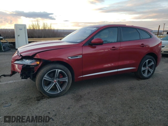2019 Jaguar F-Pace S with VIN SADCM2FV2KA392562, listed as a Copart auction lot 80383083 with 44,716 mi miles and Salvage Title. Bid and sale history available at DreamBid. Image 1.