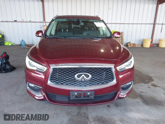 2019 Infiniti QX60 Luxe z VIN 5N1DL0MMXKC506230, wystawiony jako IAAI lot #41922656 z przebiegiem 63 621 mil mil oraz . Historia ofert i sprzedaży dostępna na DreamBid. Obrazek 12.