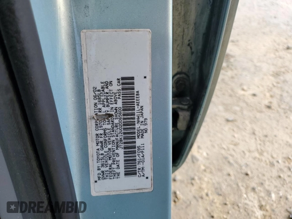 2002 Toyota Prius with VIN JT2BK12U020065600, listed as a Copart auction lot 53715925 with 282,151 mi miles and Salvage Title. Bid and sale history available at DreamBid. Image 13.