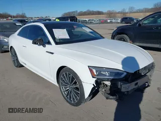 2018 Audi A5 Premium Plus with VIN WAUPNAF52JA019568, listed as a IAAI auction lot 41435136 with 120,757 mi miles and . Bid and sale history available at DreamBid. Image 1.