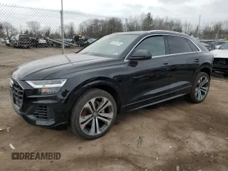 2019 Audi Q8 Premium Plus with VIN WA1BVAF14KD030723, listed as a Copart auction lot 47073725 with 70,628 mi miles and Salvage Title. Bid and sale history available at carsss.com. Image 1.