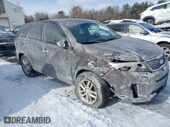 2014 Kia Sorento LX with VIN 5XYKTCA63EG540626, listed as a IAAI auction lot 41597949 with 126,683 mi miles and . Bid and sale history available at carsss.com. Image 1.