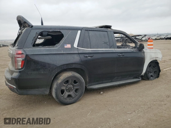 2021 Chevrolet Tahoe Commercial with VIN 1GNSKLED7MR407631, listed as a Copart auction lot 89056755 with Not provided miles and Salvage title. Bid and sale history available at DreamBid. Image 3.