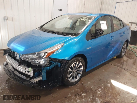 2021 Toyota Prius L Eco with VIN JTDKAMFU9M3135117, listed as a IAAI auction lot 41579736 with 35,795 mi miles and . Bid and sale history available at DreamBid. Image 18.