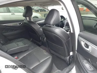 2014 Infiniti Q50 Hybrid Sport with VIN JN1AV7AR3EM703431, listed as a IAAI auction lot 41710414 with 213,611 mi miles. Bid and sale history available at carsss.com. Image 8.