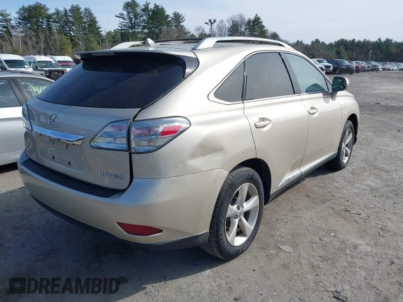2011 Lexus RX 350 with VIN 2T2BK1BAXBC105762, listed as a IAAI auction lot 41966379 with 138,616 mi miles and . Bid and sale history available at DreamBid. Image 4.