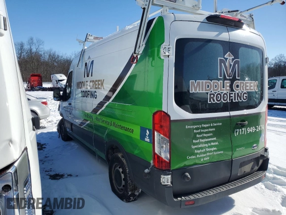 2018 Ford Transit with VIN 1FTYR2CMXJKA72171, listed as a Copart auction lot 89252405 with Not Provided miles and Salvage Title. Bid and sale history available at carsss.com. Image 2.