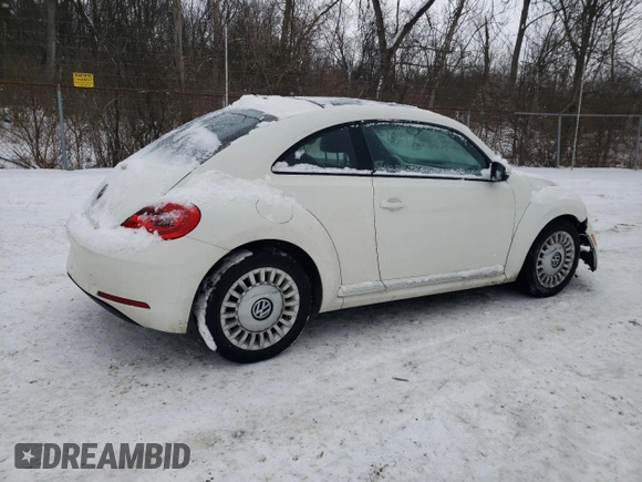 2013 Volkswagen Beetle 2.5L w/Sun with VIN 3VWJP7AT4DM681491, listed as a Copart auction lot 86342784 with Not provided miles and Salvage title. Bid and sale history available at DreamBid. Image 3.