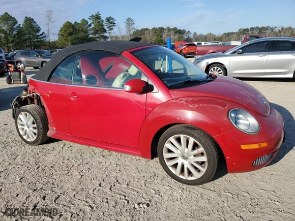 2008 Volkswagen New Beetle Convertible SE with VIN 3VWRG31Y08M416483, listed as a Copart auction lot 48380825 with 143,013 mi miles and Salvage Title. Bid and sale history available at carsss.com. Image 4.