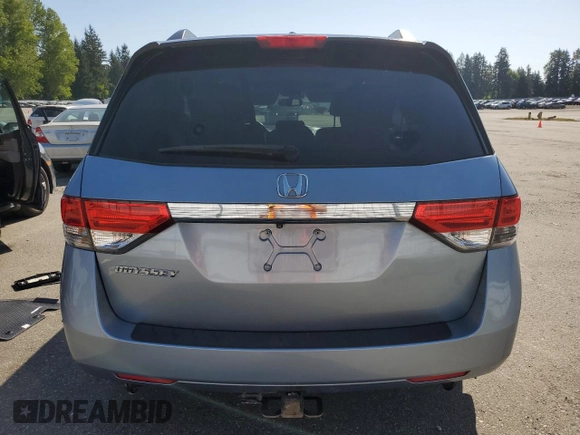 2014 Honda Odyssey EX-L with VIN 5FNRL5H62EB040061, listed as a Copart auction lot 54880355 with 178,179 mi miles and Salvage Title. Bid and sale history available at carsss.com. Image 6.