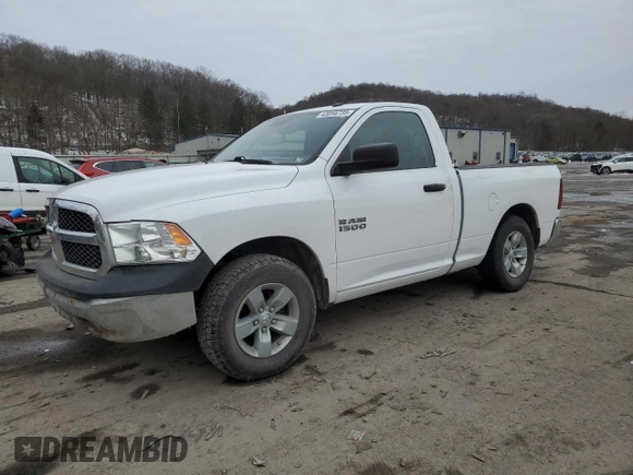 2017 Ram 1500 Tradesman z VIN 3C6JR6AG4HG591621, wystawiony jako Copart lot #43058735 z przebiegiem 48 708 mil mil oraz Szkoda całkowita • Salvage title. Historia ofert i sprzedaży dostępna na DreamBid. Obrazek 1.
