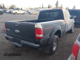 2009 Ford Ranger XLT with VIN 1FTYR44E39PA45069, listed as a IAAI auction lot 41366928 with 104,786 mi miles. Bid and sale history available at carsss.com. Image 4.
