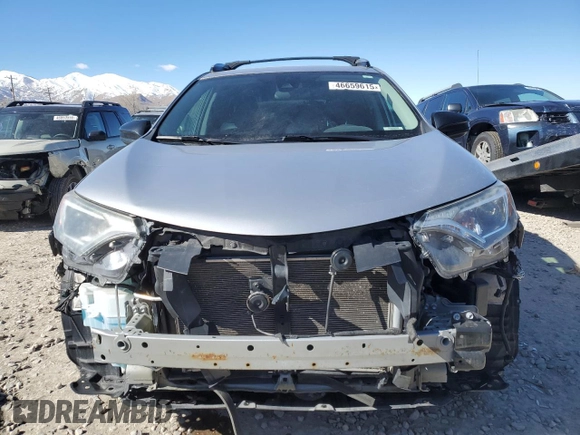 2017 Toyota RAV4 LE with VIN 2T3BFREV1HW663827, listed as a Copart auction lot 46659615 with 96,516 mi miles and Salvage Title. Bid and sale history available at DreamBid. Image 5.