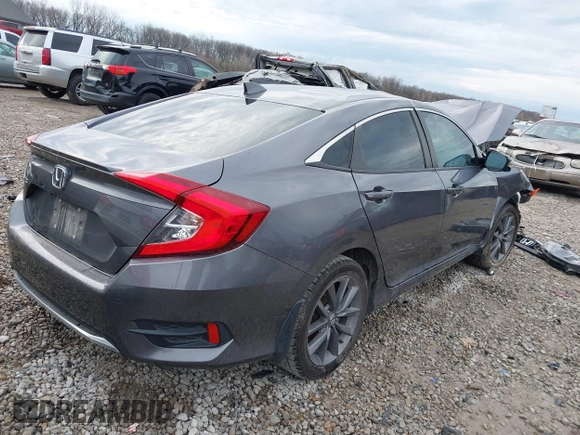 2019 Honda Civic Sedan EX with VIN 19XFC1F37KE008972, listed as a IAAI auction lot 41898785 with 82,784 mi miles. Bid and sale history available at carsss.com. Image 4.