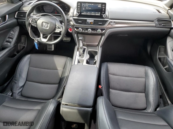 2018 Honda Accord Sedan Sport 1.5T with VIN 1HGCV1F37JA217418, listed as a Copart auction lot 46510505 with 92,022 mi miles and Salvage Title. Bid and sale history available at carsss.com. Image 8.