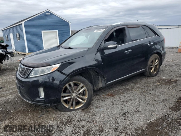 2015 Kia Sorento SX with VIN 5XYKWDA78FG597251, listed as a Copart auction lot 46836475 with 216,224 mi miles and Clean Title. Bid and sale history available at carsss.com. Image 1.