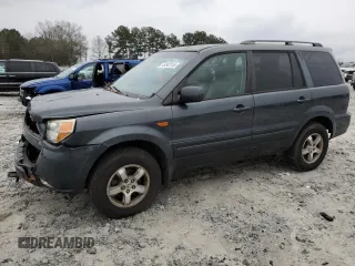 2006 Honda Pilot EX-L with VIN 2HKYF18506H508780, listed as a Copart auction lot 45502155 with 209,765 mi miles and Salvage Title. Bid and sale history available at DreamBid. Image 1.