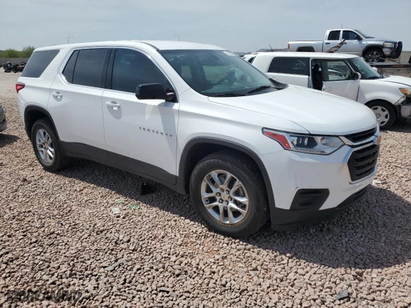 2018 Chevrolet Traverse LS with VIN 1GNERFKW0JJ257274, listed as a Copart auction lot 51152225 with 113,310 mi miles and Clean Title. Bid and sale history available at carsss.com. Image 4.