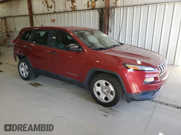 2016 Jeep Cherokee Sport with VIN 1C4PJLAB0GW216953, listed as a Copart auction lot 49031635 with 110,840 mi miles and Clean Title. Bid and sale history available at carsss.com. Image 4.