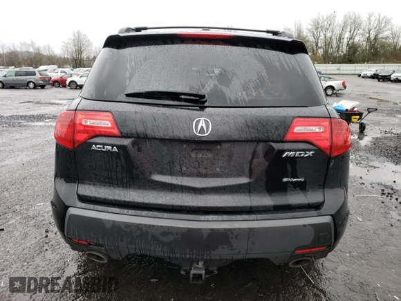 2008 Acura MDX with VIN 2HNYD28228H507332, listed as a Copart auction lot 41341965 with 221,947 mi miles and Salvage Title. Bid and sale history available at DreamBid. Image 6.