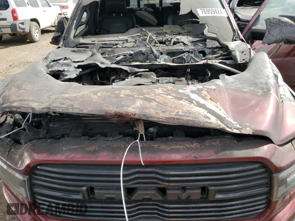 2020 Ram 3500 Laramie with VIN 3C63R3EL4LG246922, listed as a Copart auction lot 76959424 with 0 mi miles and Salvage Title. Bid and sale history available at carsss.com. Image 11.