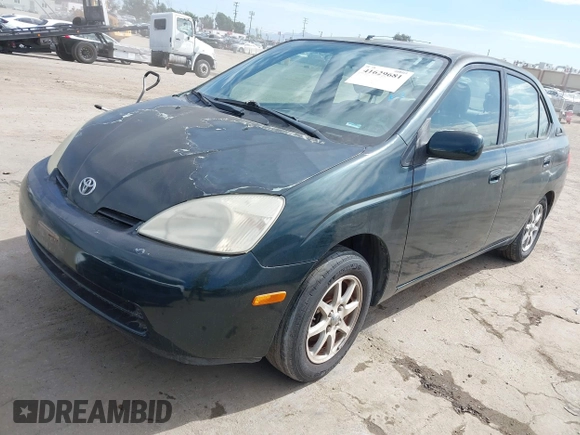 2002 Toyota Prius with VIN JT2BK12U520059422, listed as a IAAI auction lot 41629681 with 109,397 mi miles. Bid and sale history available at carsss.com. Image 2.