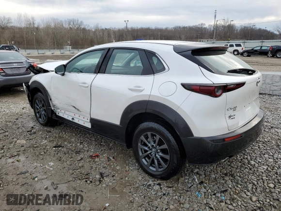2023 Mazda CX-30 S with VIN 3MVDMBAM8PM552029, listed as a Copart auction lot 45687095 with 14,354 mi miles and Salvage title. Bid and sale history available at DreamBid. Image 2.