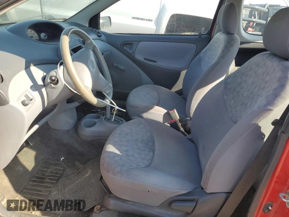 2001 Toyota ECHO with VIN JTDAT123310101771, listed as a Copart auction lot 69659284 with 191,327 mi miles and Salvage Title. Bid and sale history available at DreamBid. Image 7.