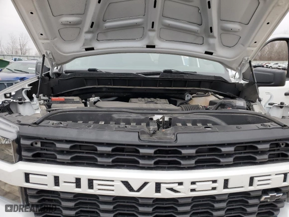 2021 Chevrolet Silverado 1500 Custom with VIN 1GCPYBEKXMZ420833, listed as a Copart auction lot 43644485 with 58,175 mi miles and Salvage Title. Bid and sale history available at carsss.com. Image 11.