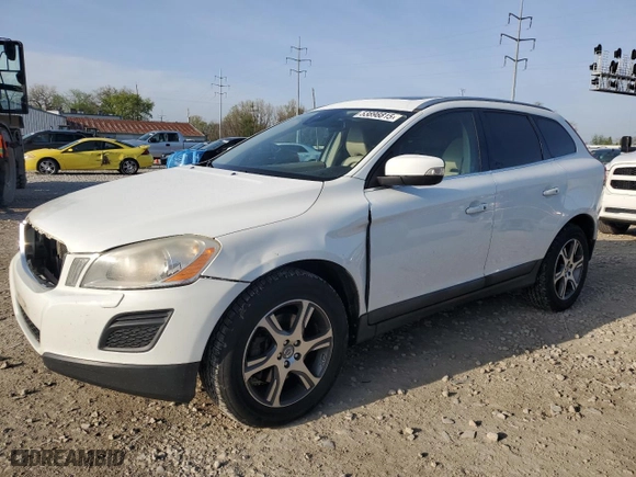 2013 Volvo XC60 T6 with VIN YV4902DZ6D2455857, listed as a Copart auction lot 53898815 with 198,733 mi miles and Salvage Title. Bid and sale history available at carsss.com. Image 1.