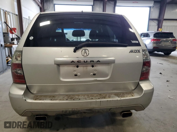 2005 Acura MDX with VIN 2HNYD18205H512521, listed as a Copart auction lot 43336205 with 264,949 mi miles and Salvage Title. Bid and sale history available at carsss.com. Image 6.