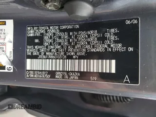 2006 Toyota 4Runner Limited с VIN JTEBU17R860103128, выставлен на аукционе Copart как лот 58512435 с пробегом 197 160 миль миль и Чистый • Clean title. История ставок и продаж доступна на DreamBid. Изображение 13.