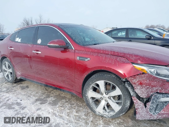 2019 Kia Optima LX with VIN 5XXGT4L31KG349821, listed as a IAAI auction lot 41366118 with 94,181 mi miles. Bid and sale history available at carsss.com. Image 13.