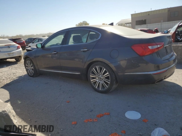 2014 Kia Cadenza Premium with VIN KNALN4D70E5153093, listed as a Copart auction lot 77487944 with 122,907 mi miles and Salvage Title. Bid and sale history available at carsss.com. Image 2.