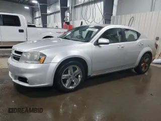 2011 Dodge Avenger Lux with VIN 1B3BD2FB8BN584835, listed as a Copart auction lot 87254524 with 158,248 mi miles and Salvage Title. Bid and sale history available at DreamBid. Image 1.