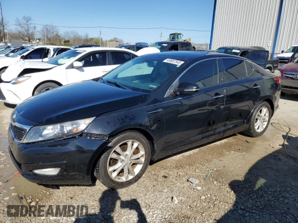 2013 Kia Optima EX with VIN 5XXGN4A71DG199275, listed as a Copart auction lot 49987545 with 147,769 mi miles and Salvage Title. Bid and sale history available at carsss.com. Image 1.