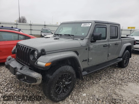 2022 Jeep Gladiator Texas Trail z VIN 1C6HJTAGXNL163345, wystawiony jako Copart lot #43065475 z przebiegiem 37 576 mil mil oraz Szkoda całkowita • Salvage title. Historia ofert i sprzedaży dostępna na DreamBid. Obrazek 1.