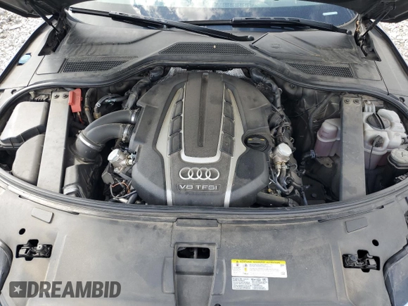 2014 Audi A8 4.0T с VIN WAUR2AFDXEN011628, выставлен на аукционе Copart как лот 55423285 с пробегом 94 681 миль миль и Списание • Salvage title. История ставок и продаж доступна на DreamBid. Изображение 11.