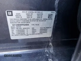2015 GMC Sierra 2500HD available WiFi Denali with VIN 1GT120E8XFF624844, listed as a Copart auction lot 42063375 with 214,766 mi miles and Salvage Title. Bid and sale history available at carsss.com. Image 14.
