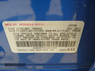 2012 Mitsubishi Lancer SE z VIN JA32V2FW0CU012937, wystawiony jako IAAI lot #42602100 z przebiegiem 143 946 mil mil oraz . Historia ofert i sprzedaży dostępna na DreamBid. Obrazek 9.