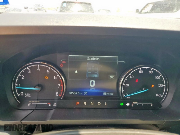 2023 Ford Maverick XL z VIN 3FTTW8F94PRA80901, wystawiony jako Copart lot #58180285 z przebiegiem 10 584 mil mil oraz Szkoda całkowita • Salvage title. Historia ofert i sprzedaży dostępna na DreamBid. Obrazek 9.