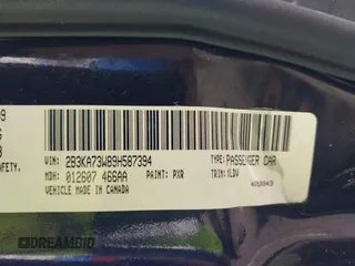 2009 Dodge Charger SRT-8 with VIN 2B3KA73W89H587394, listed as a IAAI auction lot 41795511 with 85,398 mi miles and . Bid and sale history available at carsss.com. Image 9.