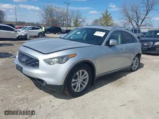 2010 Infiniti FX35 with VIN JN8AS1MW6AM853441, listed as a IAAI auction lot 41881446 with 106,429 mi miles. Bid and sale history available at carsss.com. Image 2.