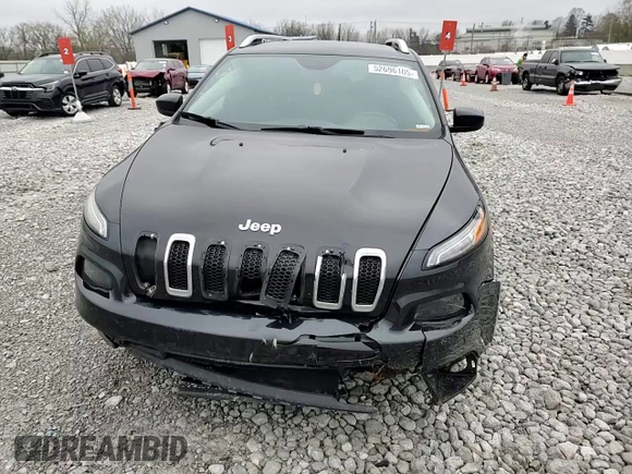 2015 Jeep Cherokee Latitude with VIN 1C4PJLCB9FW706934, listed as a Copart auction lot 52696105 with 125,205 mi miles and Salvage Title. Bid and sale history available at DreamBid. Image 11.