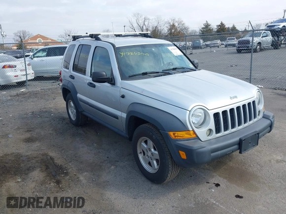 2006 Jeep Liberty Sport with VIN 1J4GL48K46W230661, listed as a IAAI auction lot 41786555 with 134,405 mi miles and . Bid and sale history available at carsss.com. Image 1.